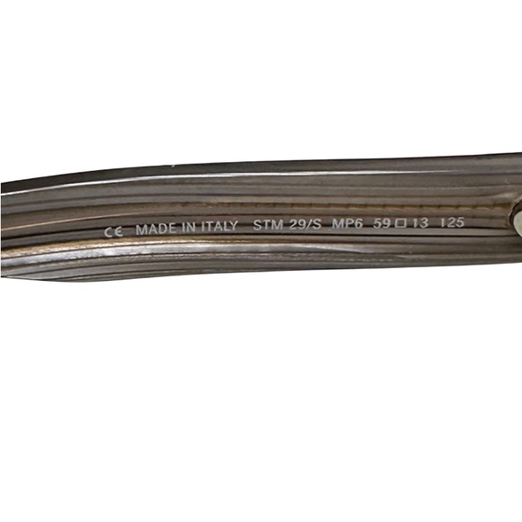 Stella McCartney Black and Silver Sunglasses - Picture 3 of 4